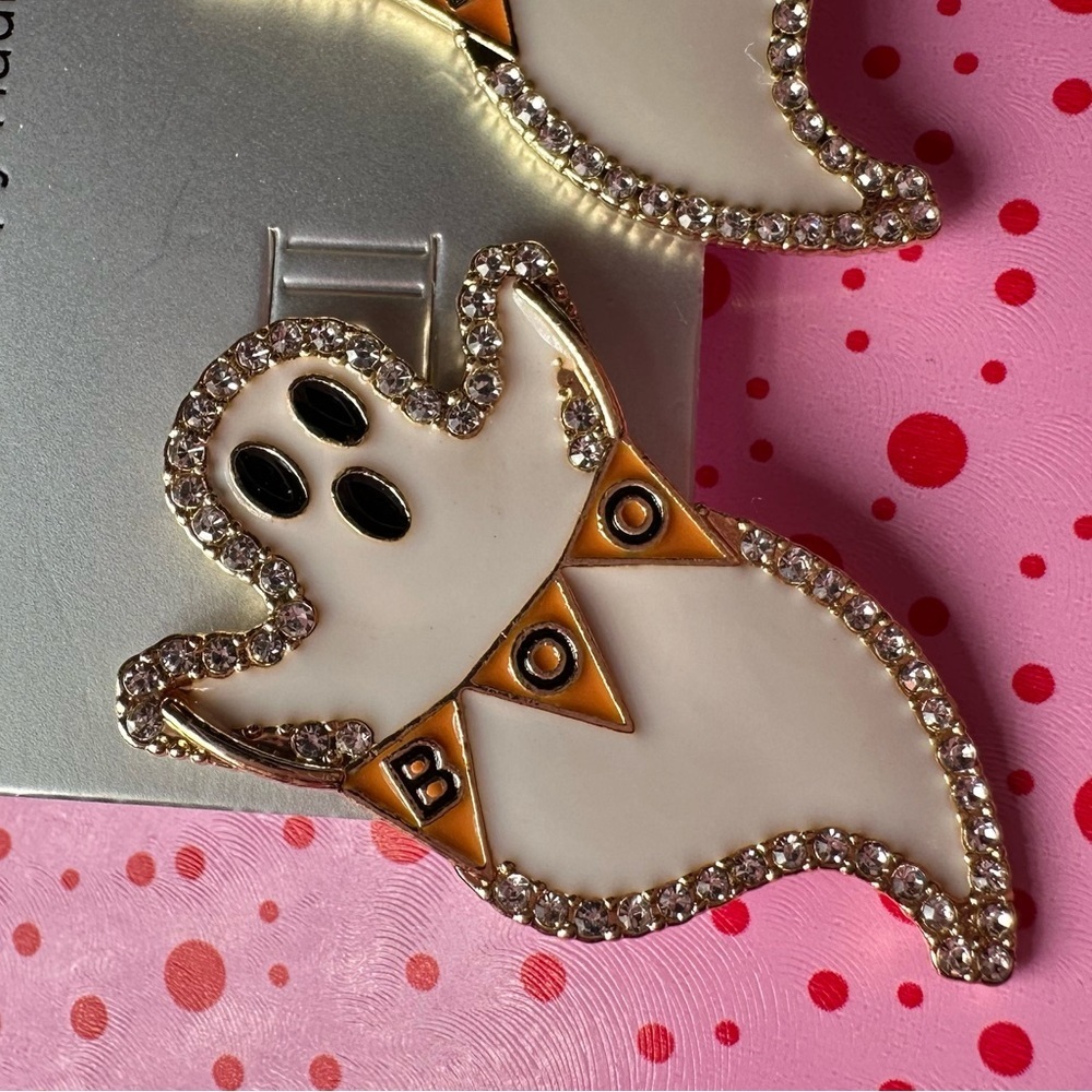 - BaubleBar Spooky Sweetie Ghost post earrings NWT - Picture 5 of 5